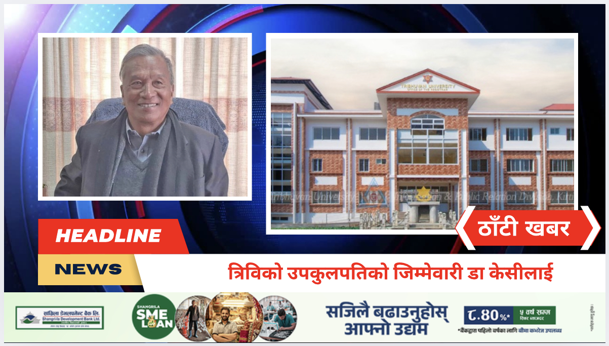 त्रिविको उपकुलपतिको जिम्मेवारी डा केसीलाई