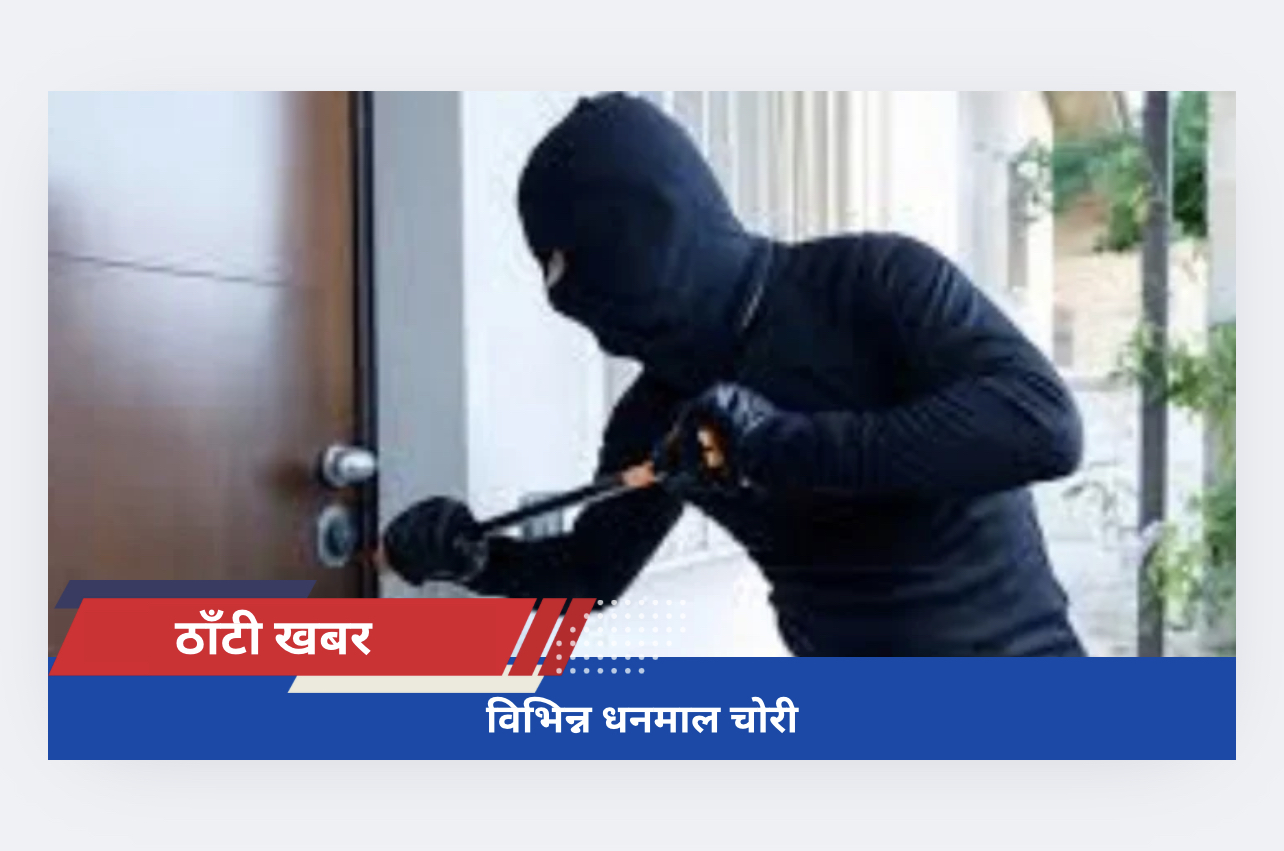 विभिन्न धनमाल चोरी​