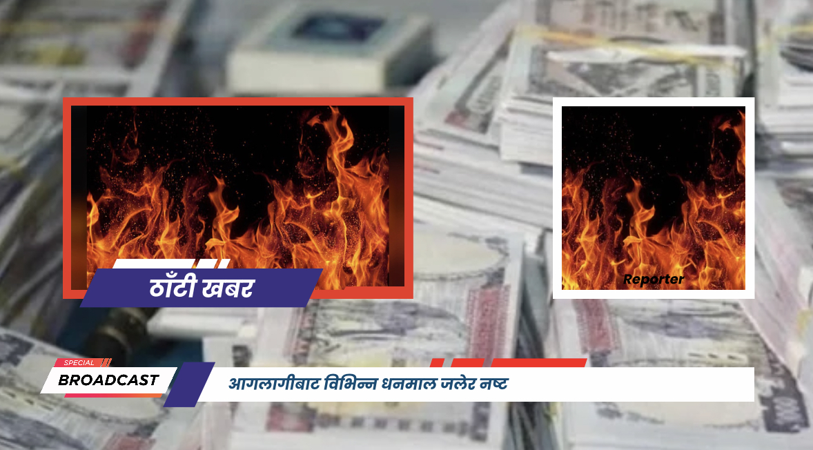 आगलागीबाट विभिन्न धनमाल जलेर नष्ट