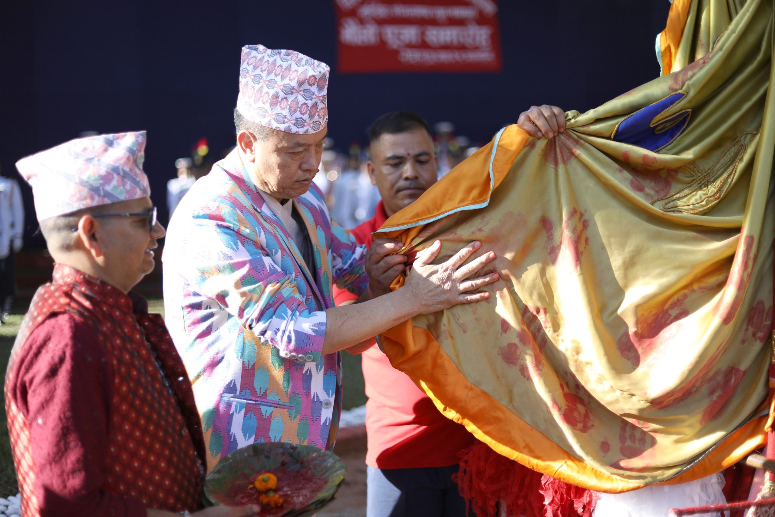 प्रहरी महानिरीक्षक चन्द्र कुबेर खापुङ्गबाट बडा दसैं मौलो पूजा सम्पन्न