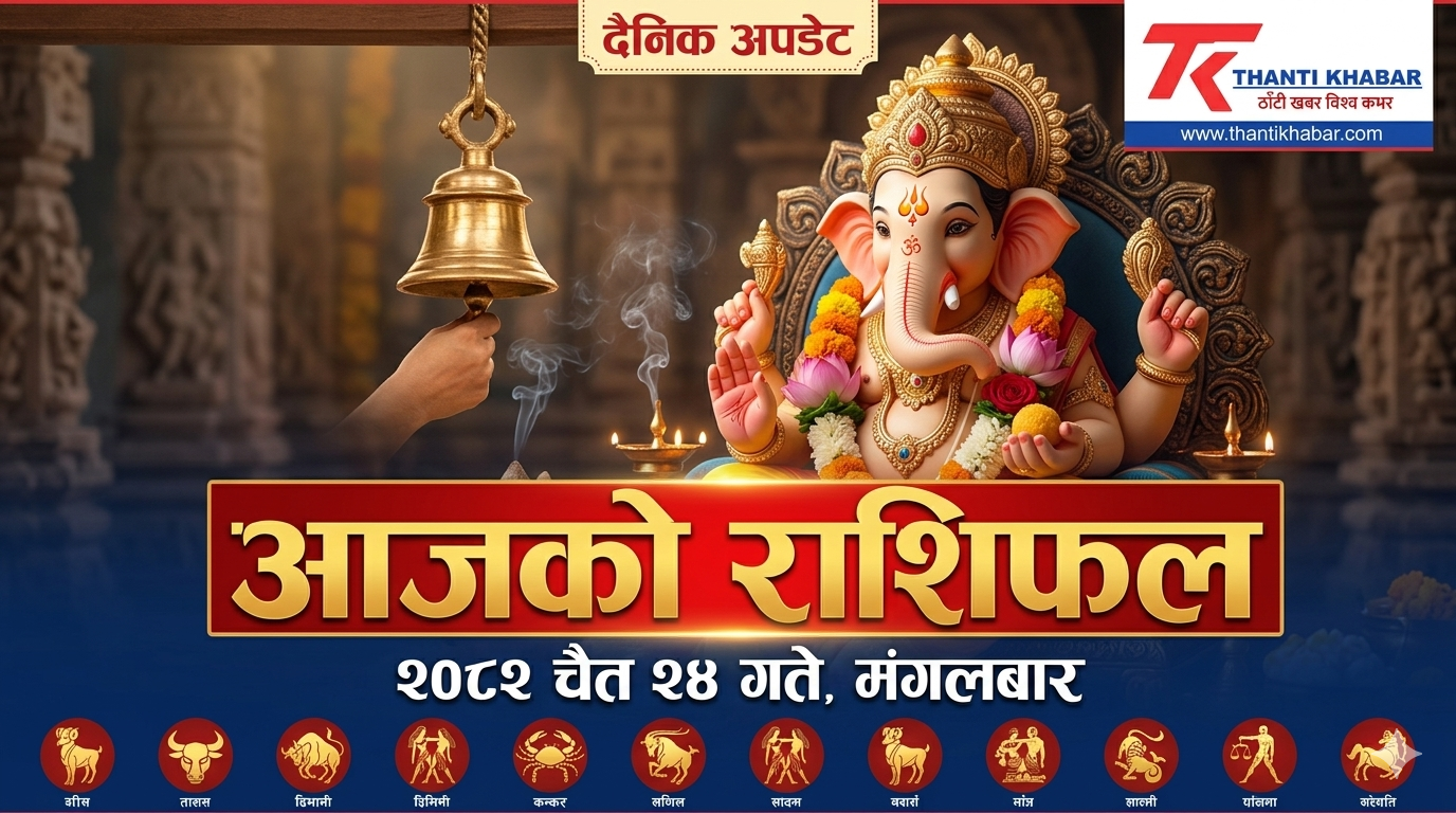 आजको राशिफल: २०८२ चैत २४ गते, मंगलबार